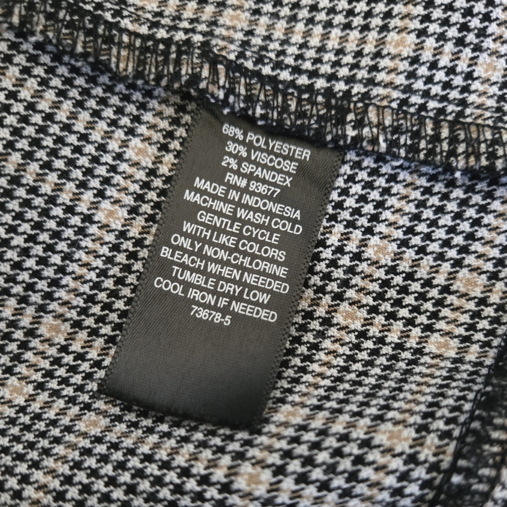 Plaid Long Blazer Jacket size XS - Picture 10 of 15